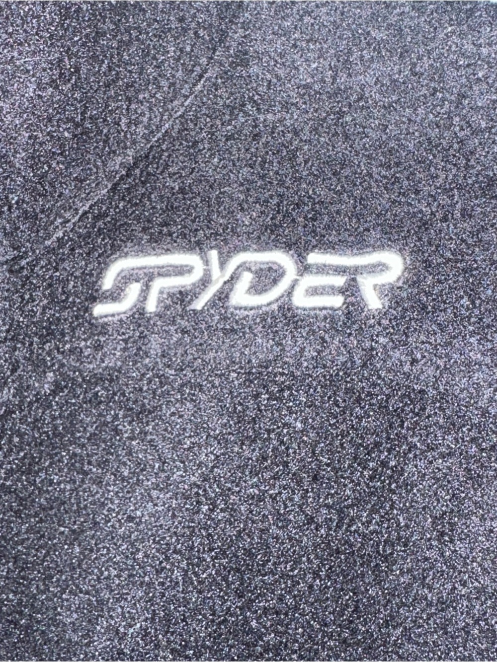 Spyder Black Full Zip Performance Fleece Jacket Men's Small Y2K Gorpcore - Picture 12 of 13